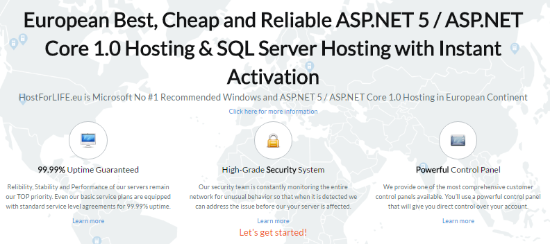 Reliable ASP.NET MVC 5 Hosting :: Professional ASP.NET Hosting Provider